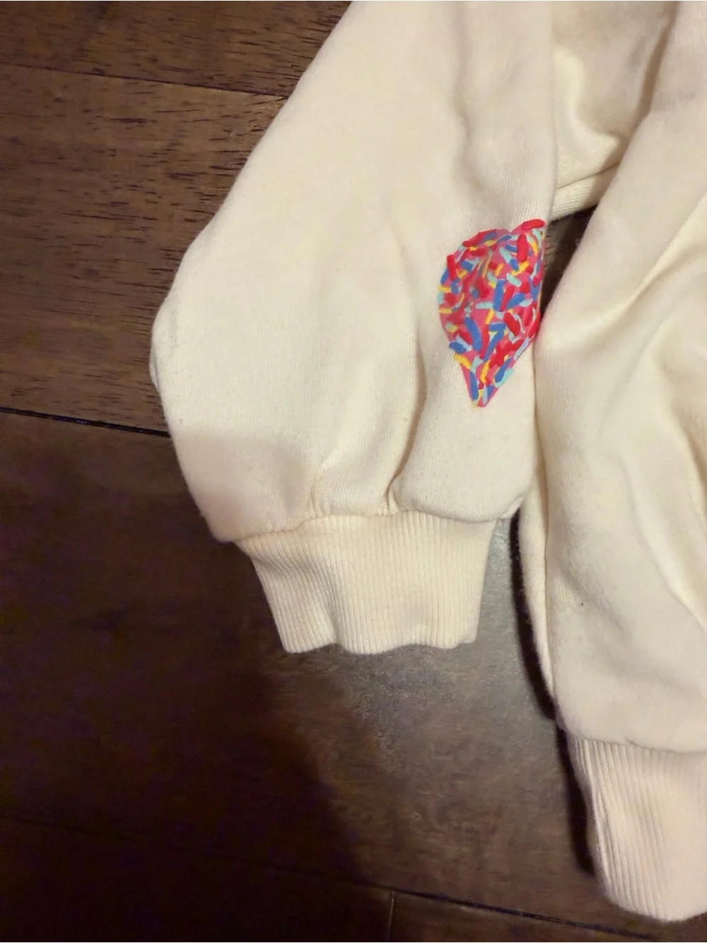 Old Navy Cream Pullover with Pink 